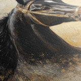 Horses 039 Canvas Art 60 x 40 cm / Black