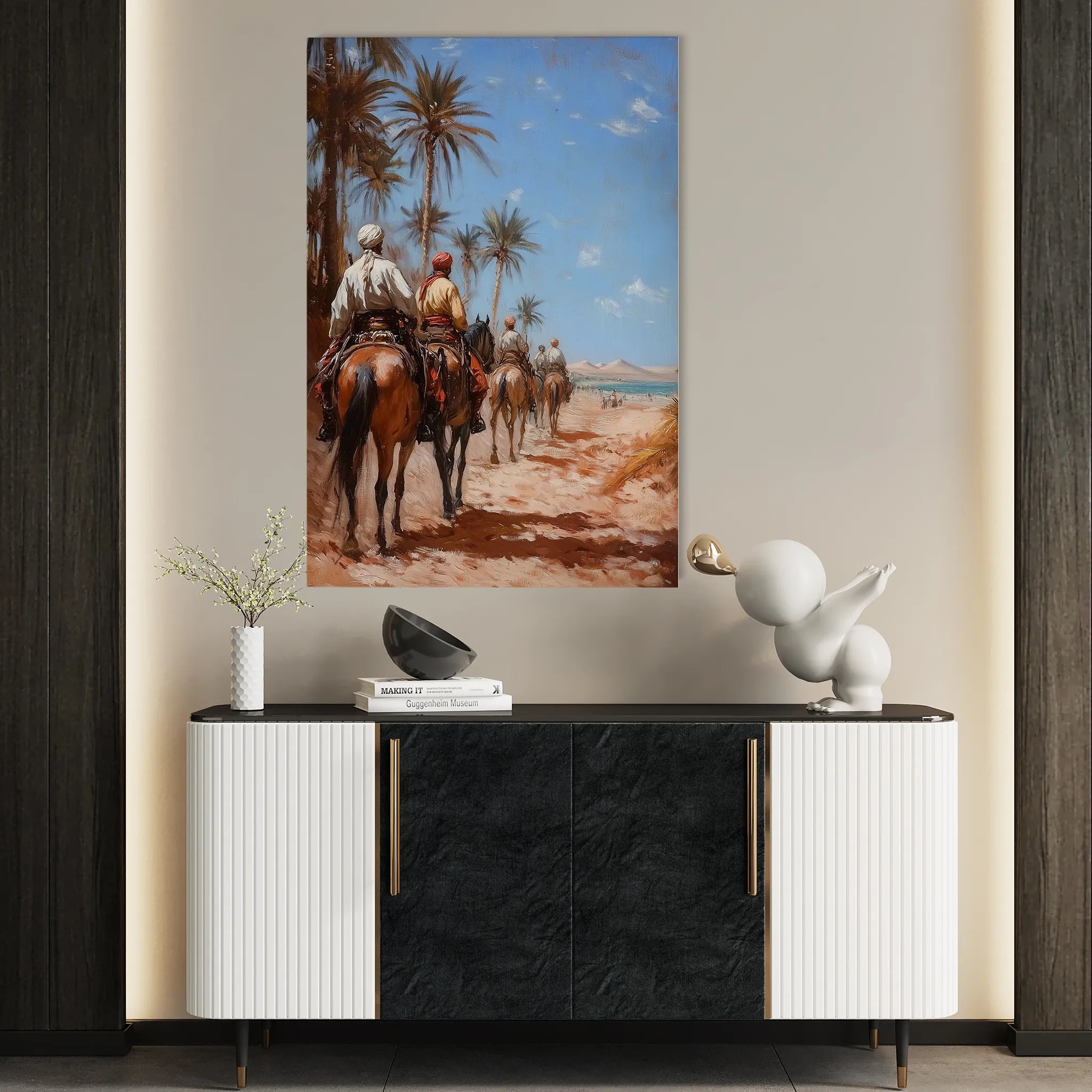 Orientalist 039 Canvas Art 60 x 40 cm / Black