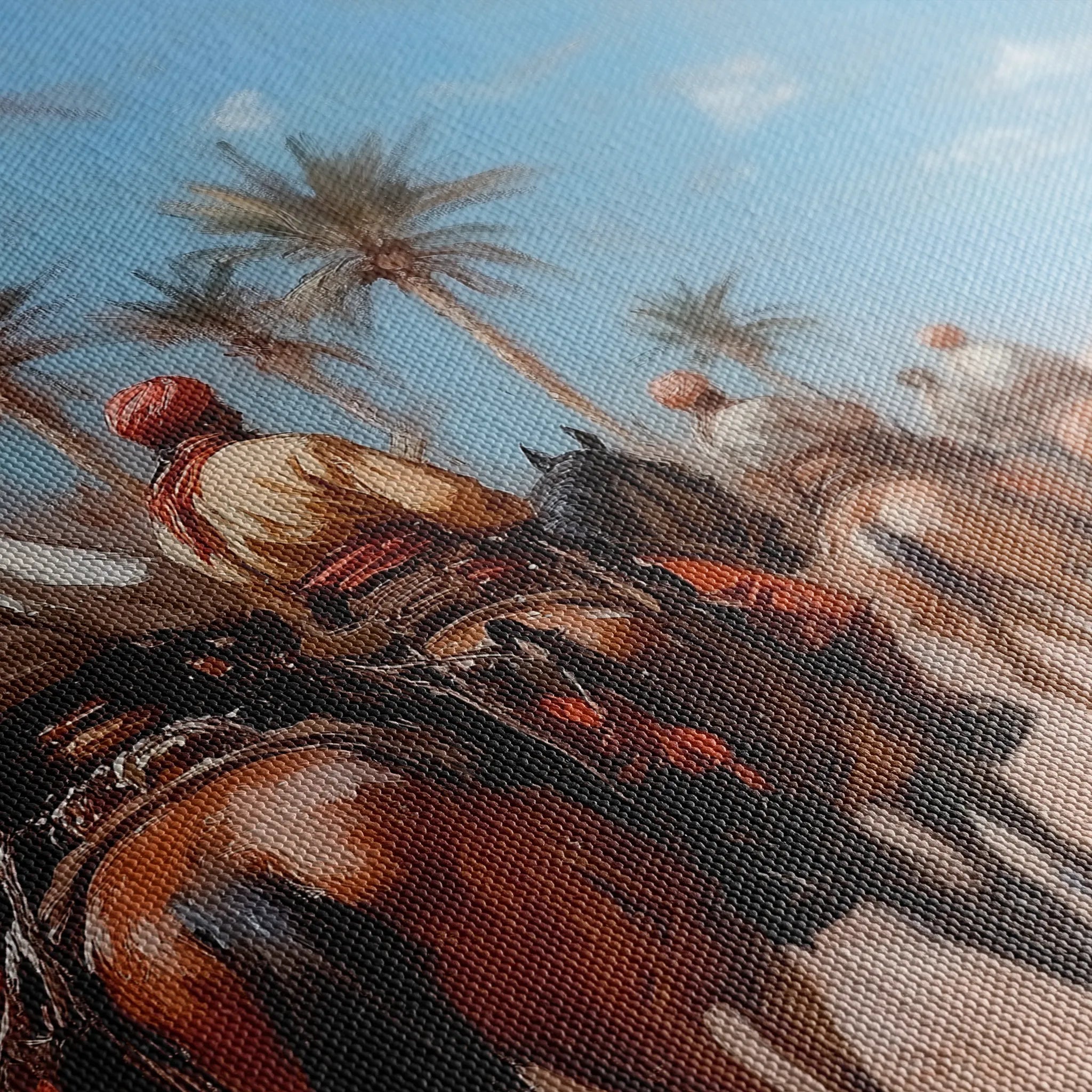 Orientalist 039 Canvas Art 60 x 40 cm / Black