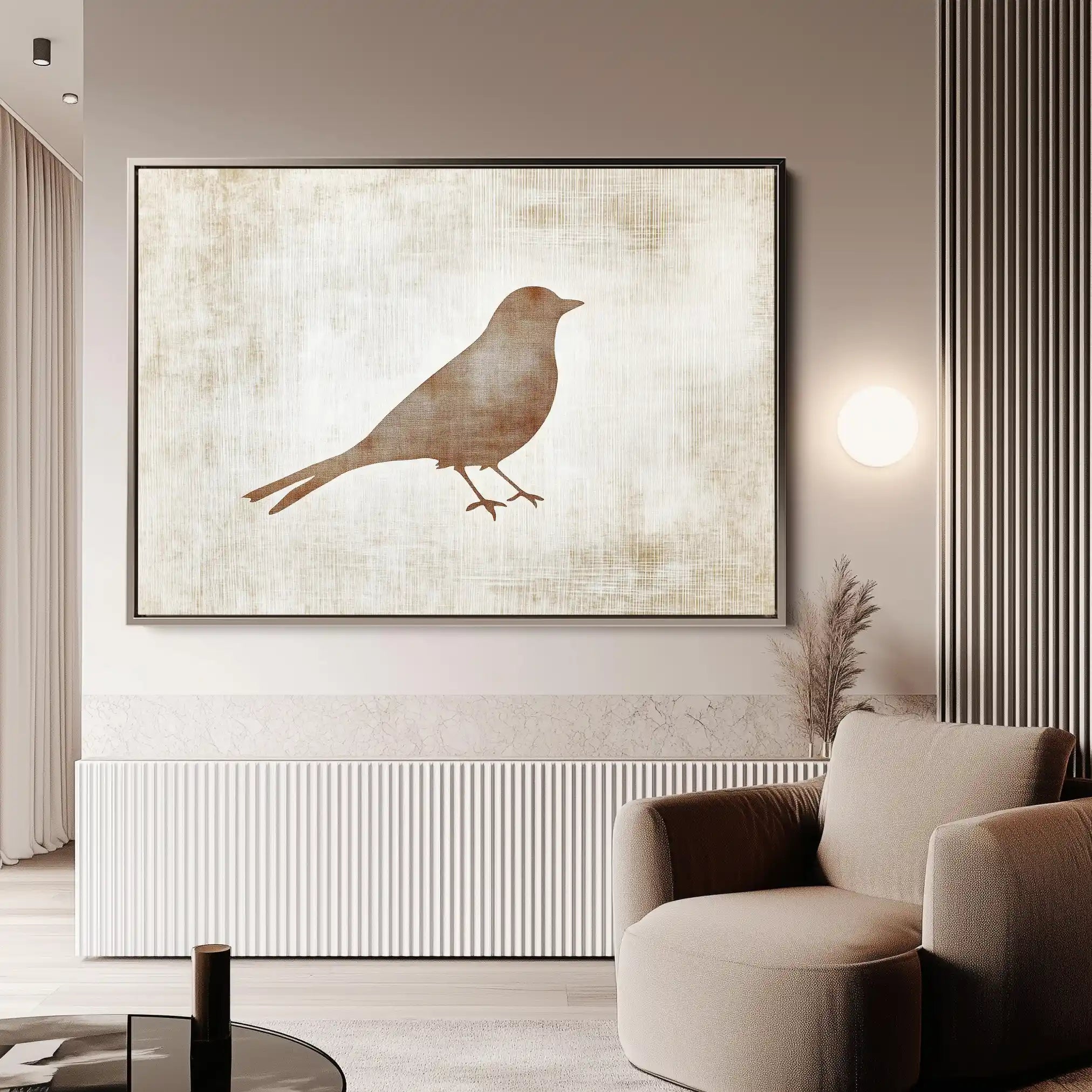 Animals 040 Canvas Art 60 x 40 cm / Black