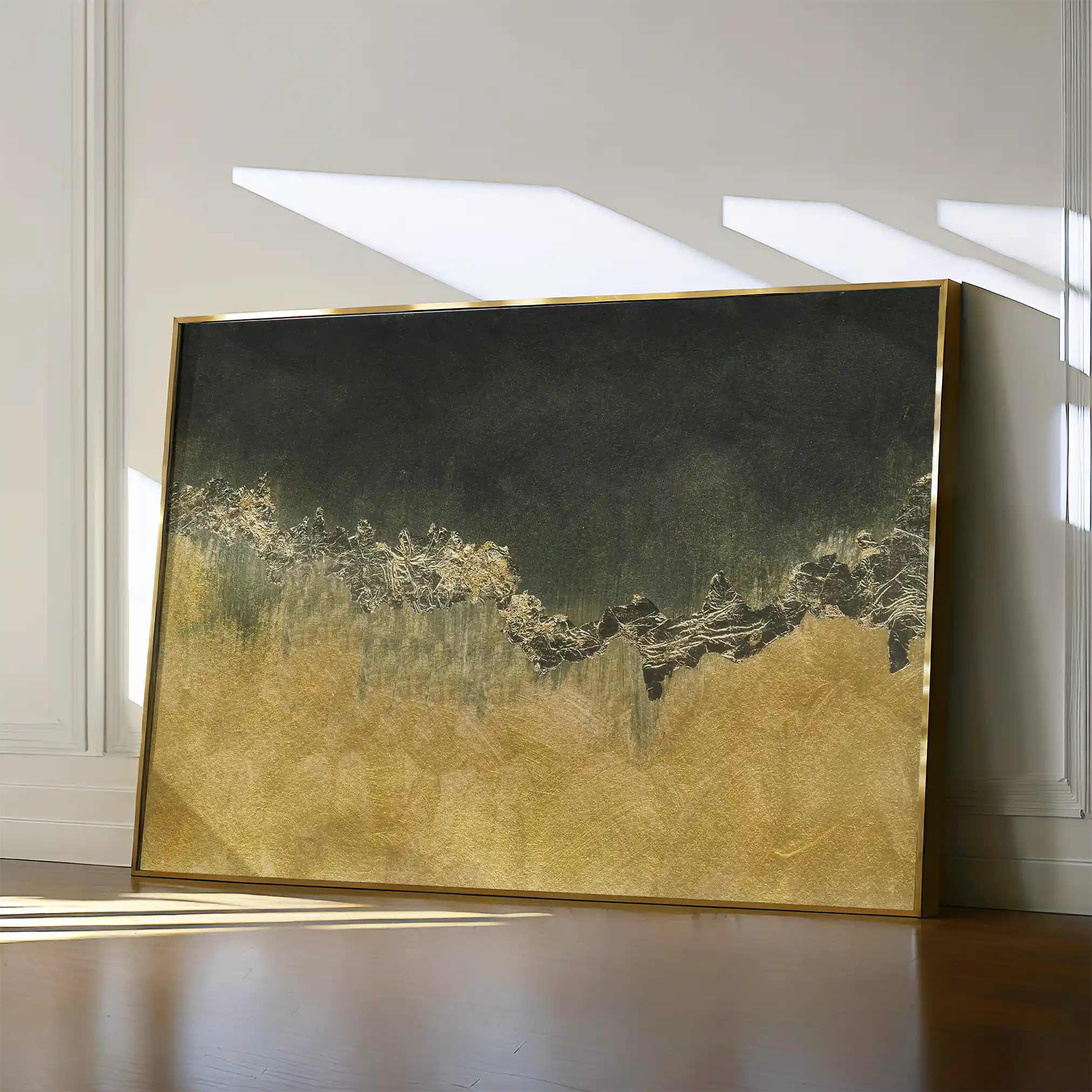 Abstract 040 Canvas Art 60 x 40 cm / Black
