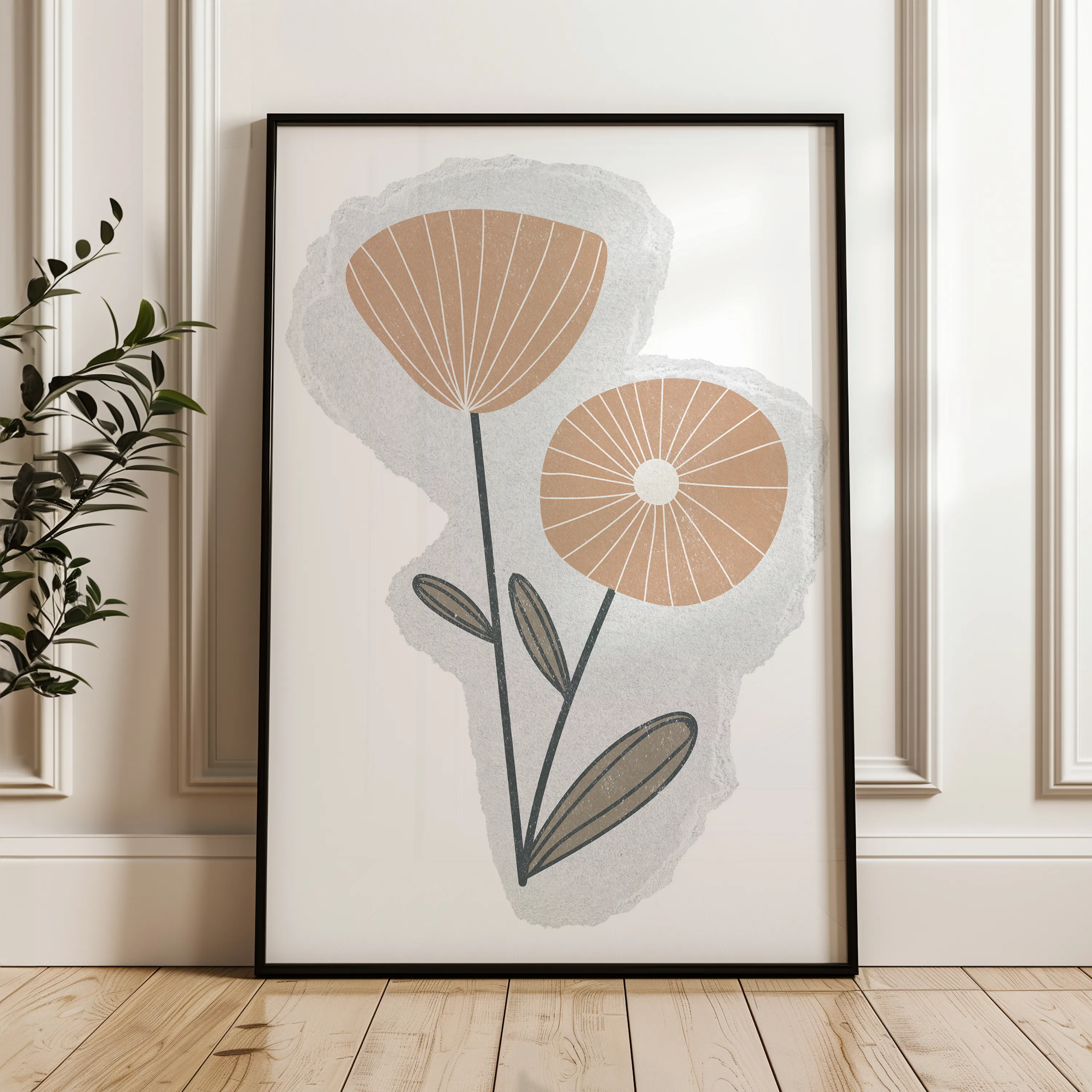 Boho 040 Canvas Art 60 x 40 cm / Black