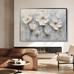 Floral 040 Canvas Art 60 x 40 cm / Black