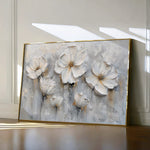 Floral 040 Canvas Art 60 x 40 cm / Black