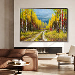 Landscape 040 Canvas Art 60 x 40 cm / Black