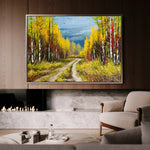 Landscape 040 Canvas Art 60 x 40 cm / Black