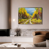 Landscape 040 Canvas Art 60 x 40 cm / Black