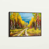 Landscape 040 Canvas Art 60 x 40 cm / Black