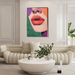 Portrait 040 Canvas Art 60 x 40 cm / Black