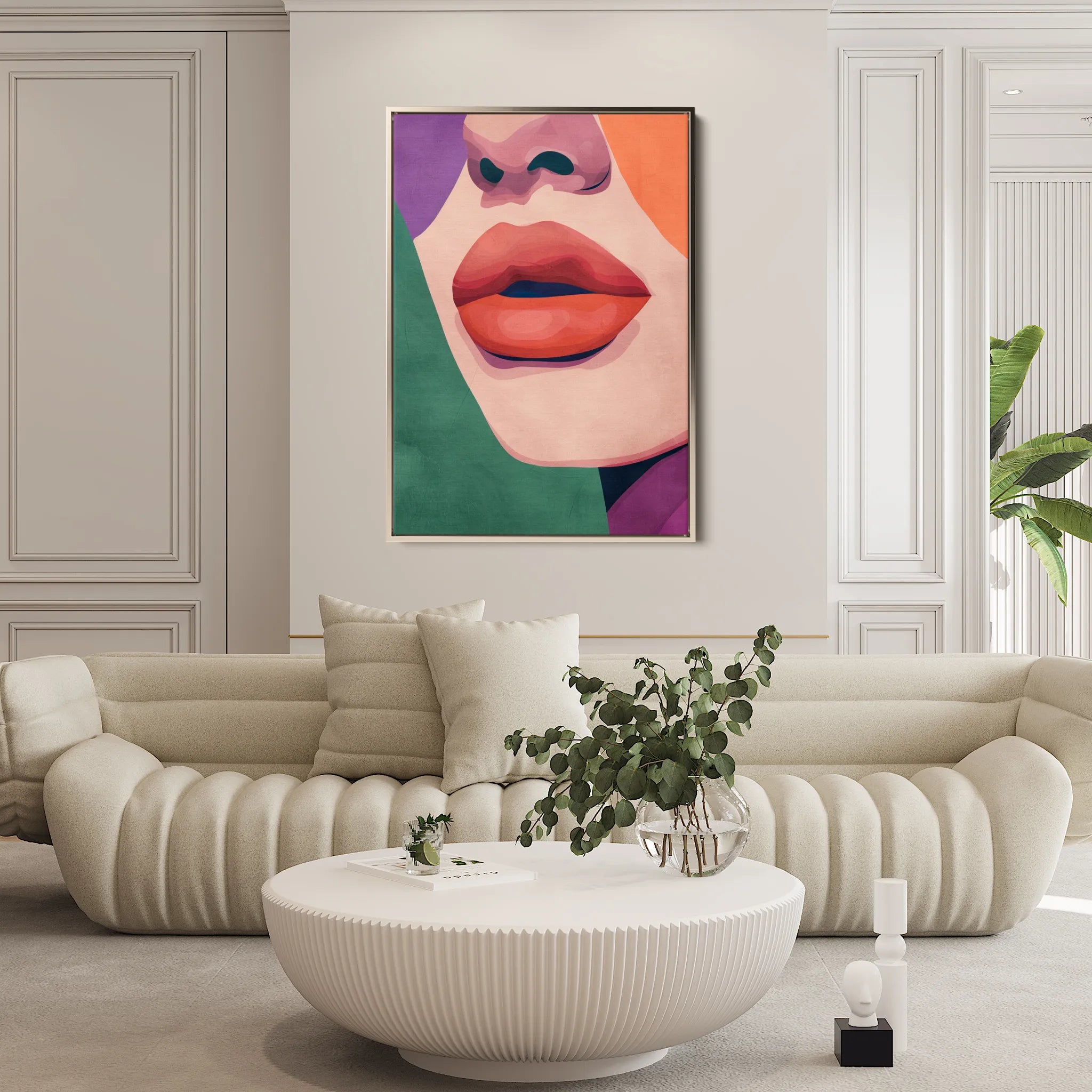 Portrait 040 Canvas Art 60 x 40 cm / Black