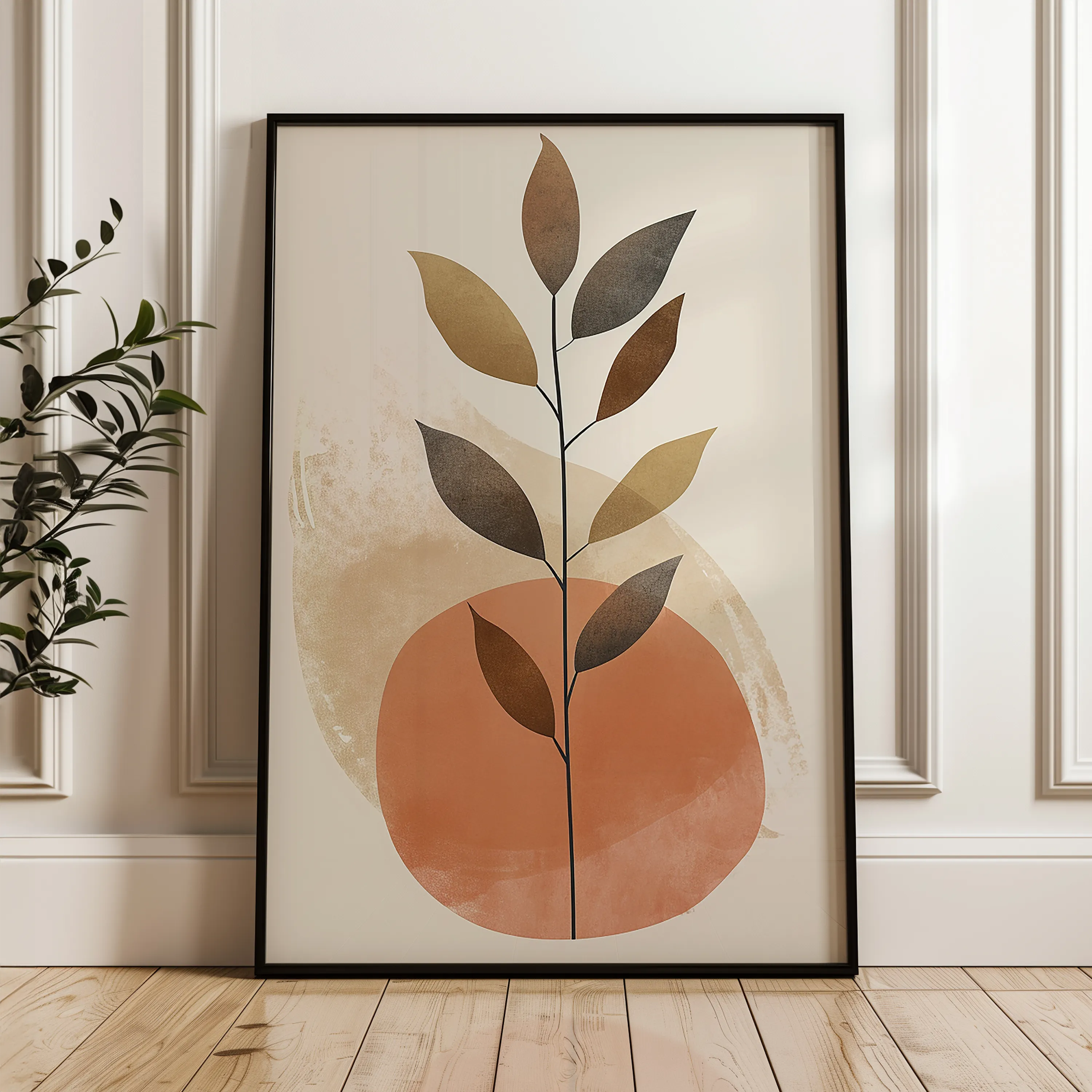 Boho 041 Canvas Art 60 x 40 cm / Black