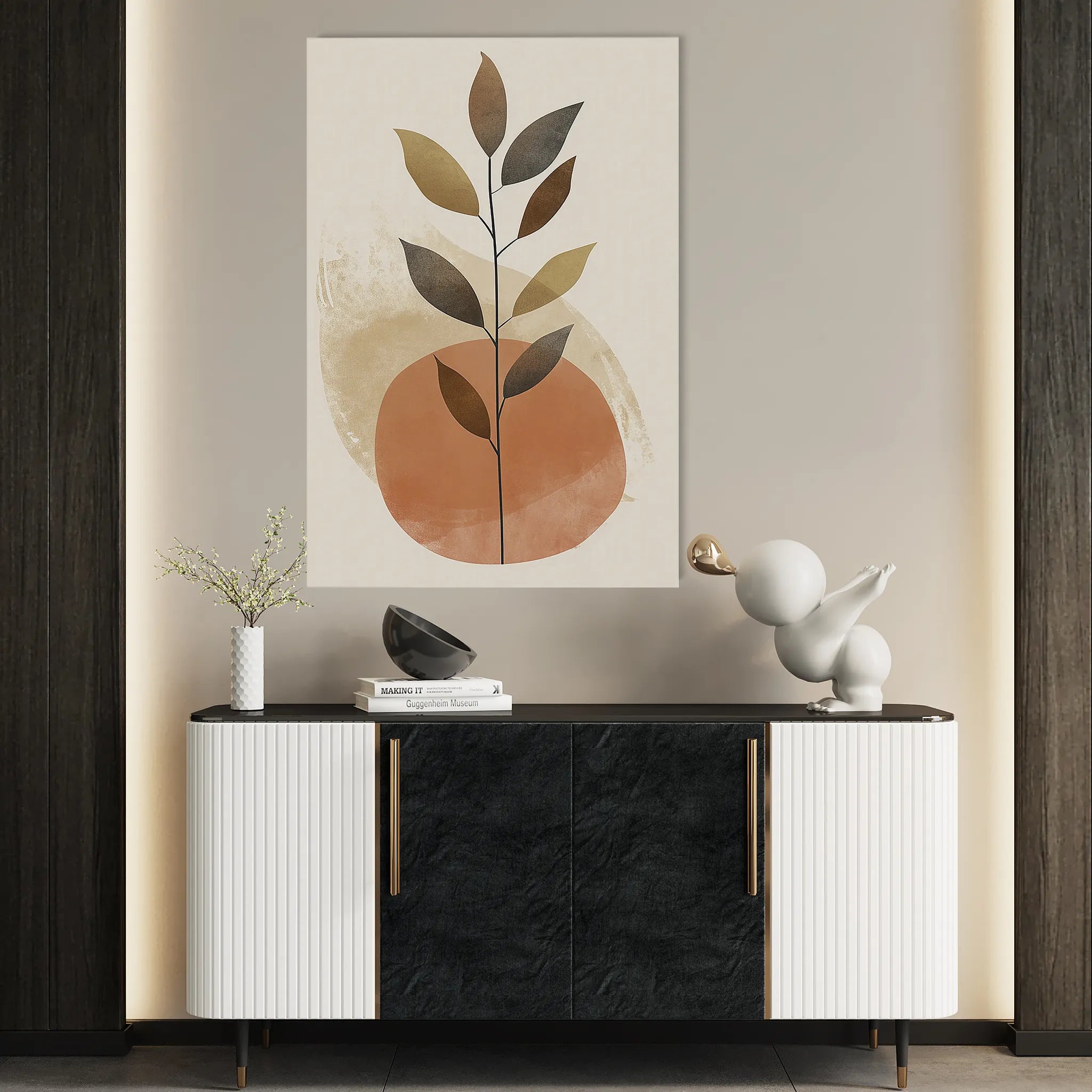 Boho 041 Canvas Art 60 x 40 cm / Black