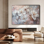 Floral 041 Canvas Art 60 x 40 cm / Black