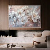 Floral 041 Canvas Art 60 x 40 cm / Black