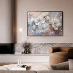 Floral 041 Canvas Art 60 x 40 cm / Black