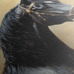Horses 041 Canvas Art 60 x 40 cm / Black
