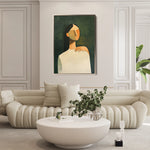 Portrait 041 Canvas Art 60 x 40 cm / Black