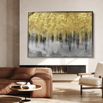 Abstract 042 Canvas Art 60 x 40 cm / Black