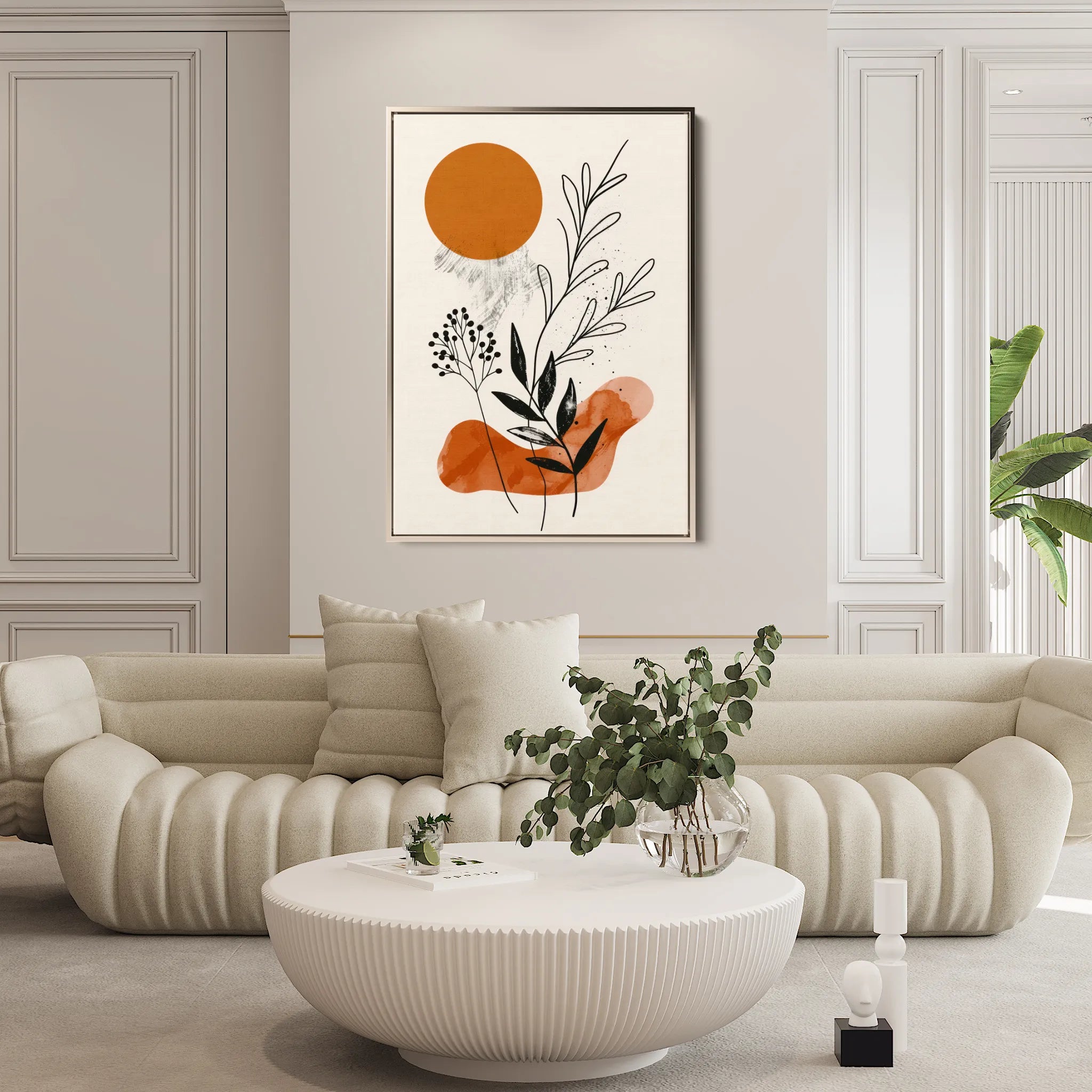 Boho 042 Canvas Art 60 x 40 cm / Black