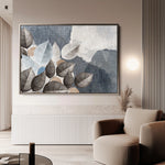 Floral 042 Canvas Art 60 x 40 cm / Black