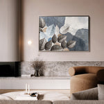 Floral 042 Canvas Art 60 x 40 cm / Black
