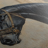 Horses 042 Canvas Art 60 x 40 cm / Black
