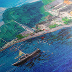 Landscape 042 Canvas Art 60 x 40 cm / Black
