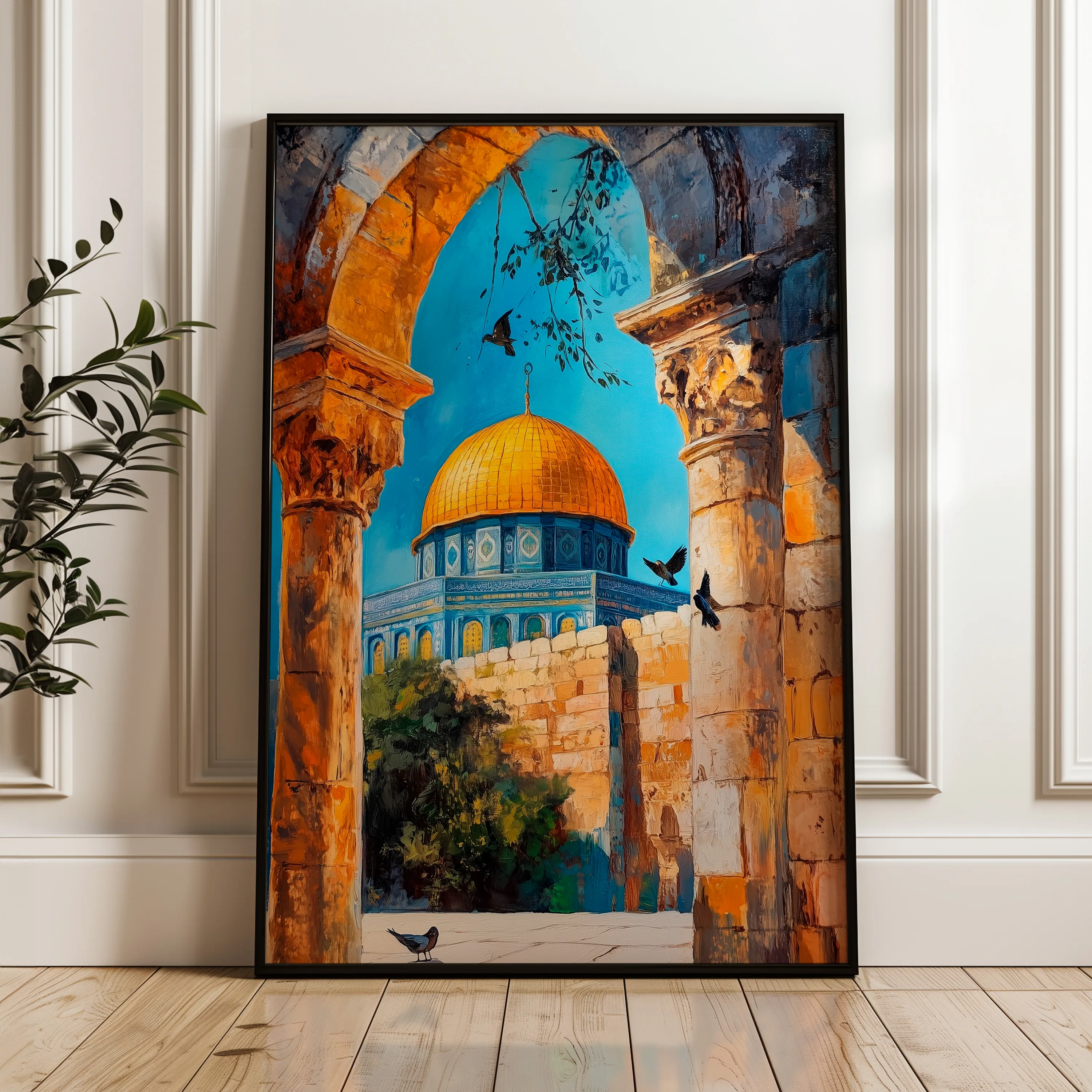 Palestine 042 Canvas Art 60 x 40 cm / Black