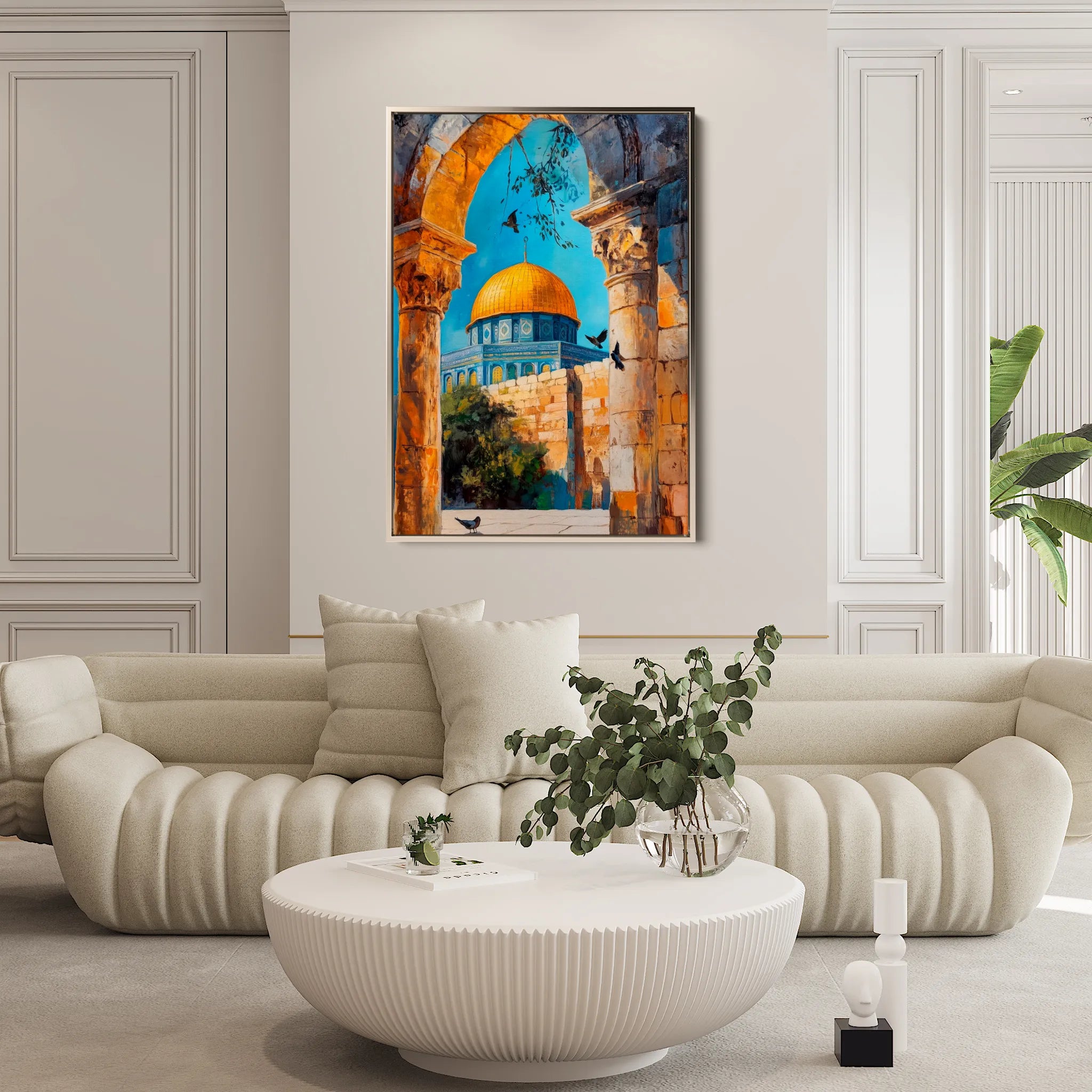 Palestine 042 Canvas Art 60 x 40 cm / Black