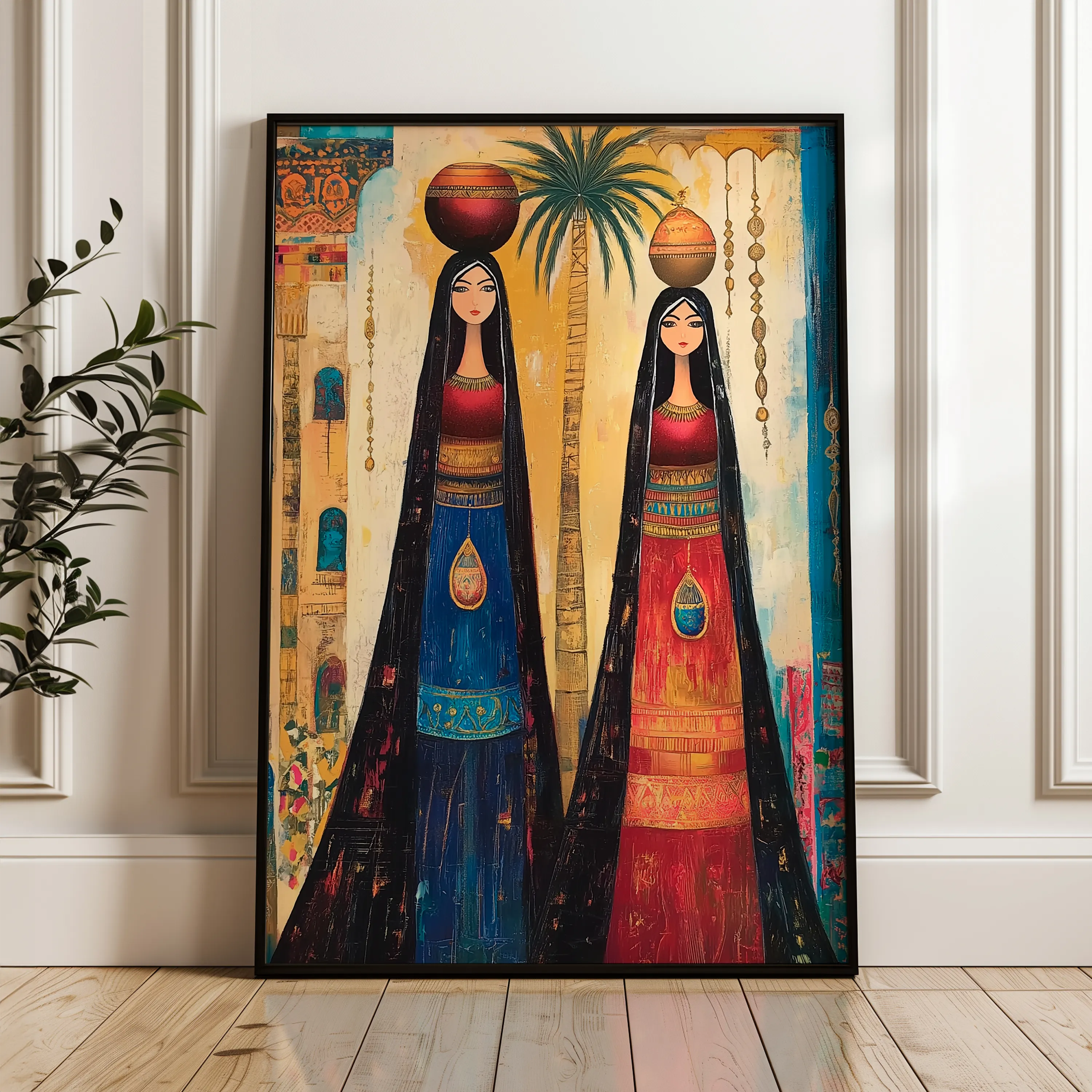 Portrait 042 Canvas Art 60 x 40 cm / Black