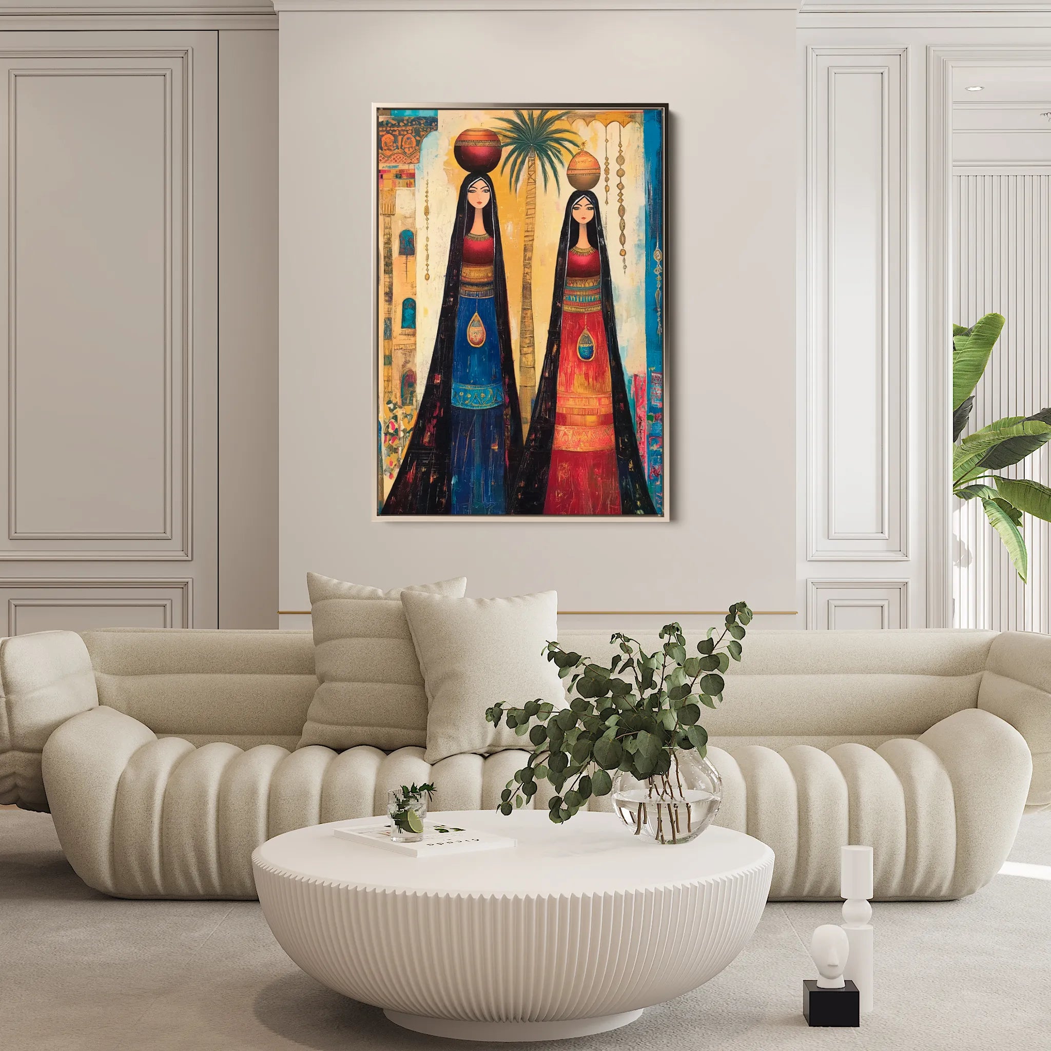Portrait 042 Canvas Art 60 x 40 cm / Black