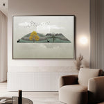 Abstract 043 Canvas Art 60 x 40 cm / Black