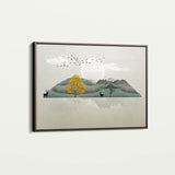Abstract 043 Canvas Art 60 x 40 cm / Black