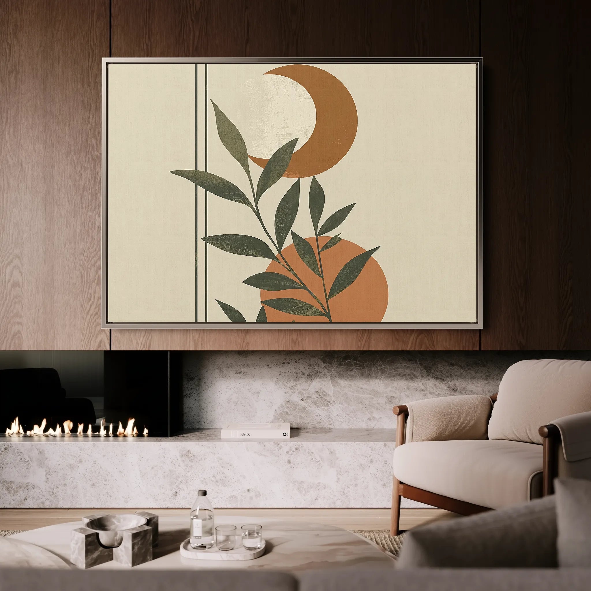 Boho 043 Canvas Art 60 x 40 cm / Black