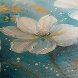 Floral 043 Canvas Art 60 x 40 cm / Black