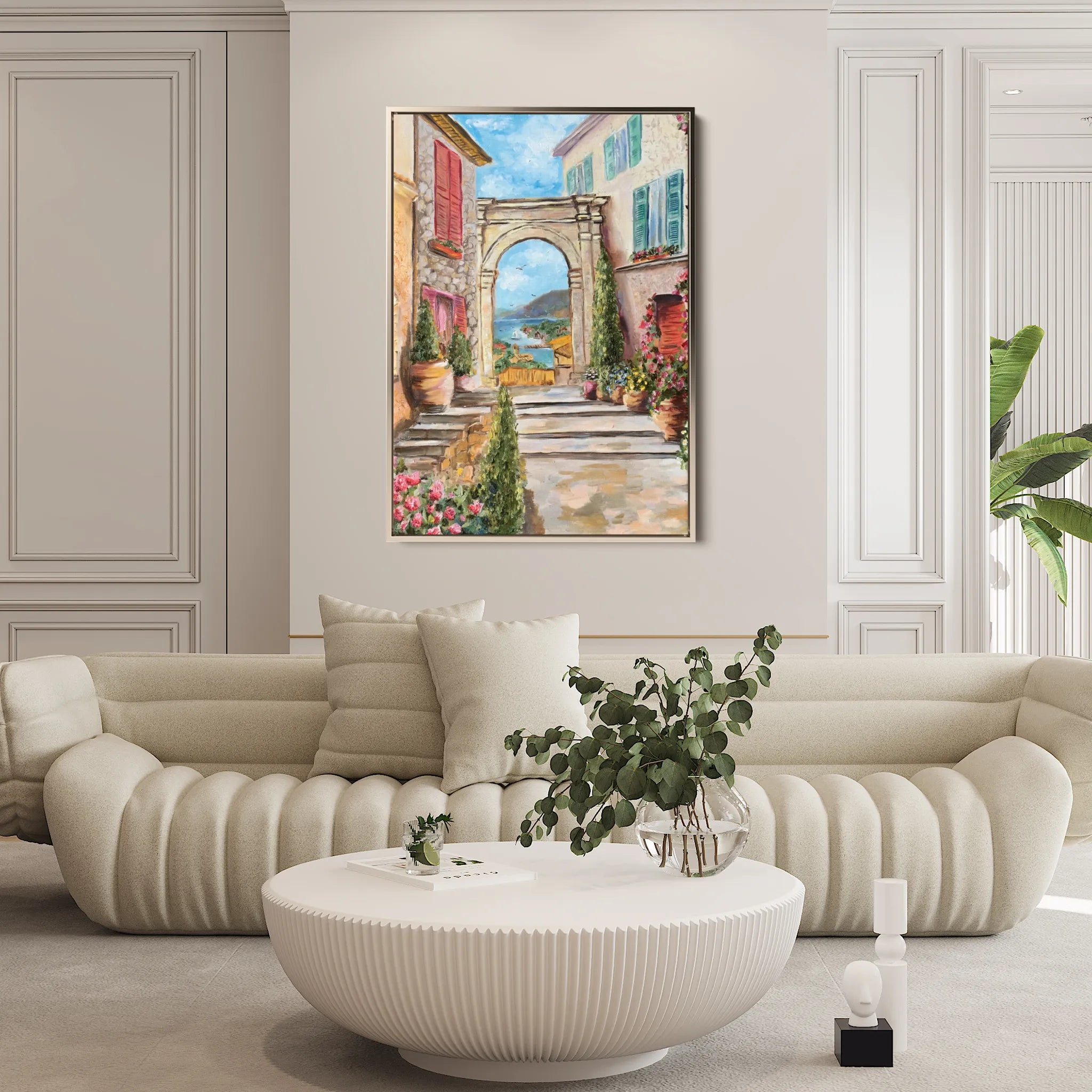 Landscape 043 Canvas Art 60 x 40 cm / Black