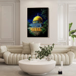 Palestine 043 Canvas Art 60 x 40 cm / Black