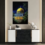 Palestine 043 Canvas Art 60 x 40 cm / Black