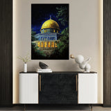 Palestine 043 Canvas Art 60 x 40 cm / Black
