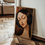 Portrait 043 Canvas Art 60 x 40 cm / Black