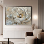 Floral 044 Canvas Art 60 x 40 cm / Black