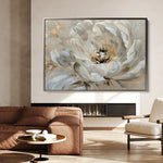 Floral 044 Canvas Art 60 x 40 cm / Black