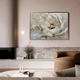 Floral 044 Canvas Art 60 x 40 cm / Black