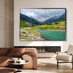 Landscape 044 Canvas Art 60 x 40 cm / Black
