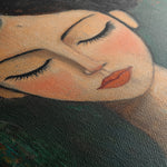 Portrait 044 Canvas Art 60 x 40 cm / Black