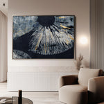 Abstract 045 Canvas Art 60 x 40 cm / Black