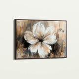 Floral 045 Canvas Art 60 x 40 cm / Black