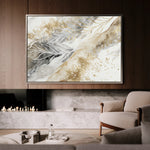 Abstract 046 Canvas Art 60 x 40 cm / Black