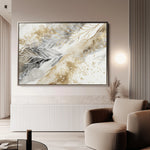Abstract 046 Canvas Art 60 x 40 cm / Black