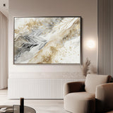 Abstract 046 Canvas Art 60 x 40 cm / Black
